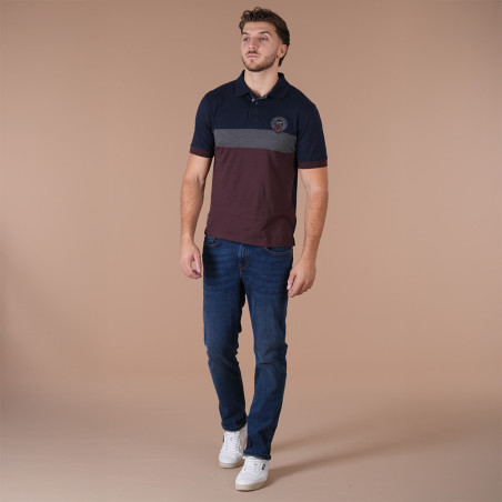 POLO MANCHES COURTES RUCKFIELD BLEU MARINE