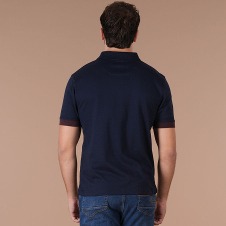 POLO MANCHES COURTES RUCKFIELD BLEU MARINE