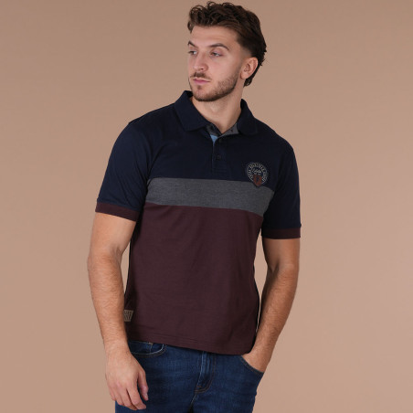 POLO MANCHES COURTES RUCKFIELD BLEU MARINE