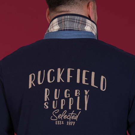 POLO MANCHES LONGUES RUCKFIELD BLEU MARINE