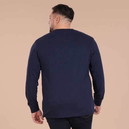 T-SHIRT MANCHES LONGUES RUCKFIELD BLEU MARINE