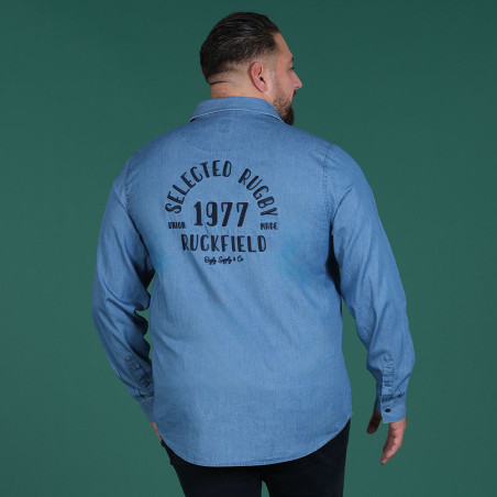 CHEMISE MANCHES LONGUES RUCKFIELD BLEU