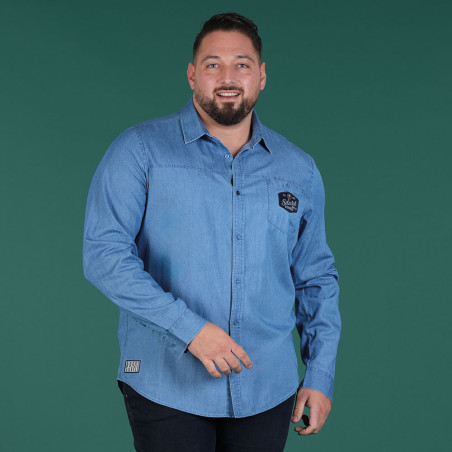 CHEMISE MANCHES LONGUES RUCKFIELD BLEU