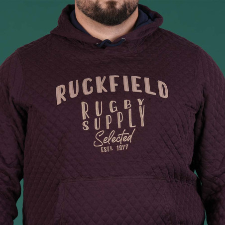 SWEAT CAPUCHE RUCKFIELD BORDEAUX