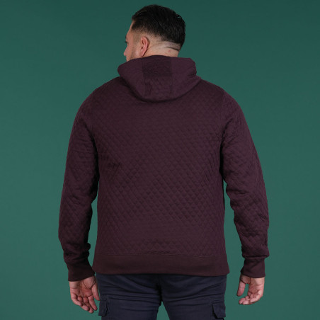 SWEAT CAPUCHE RUCKFIELD BORDEAUX