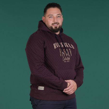 SWEAT CAPUCHE RUCKFIELD BORDEAUX