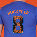 T-SHIRT MANCHES COURTES RUCKFIELD BLEU
