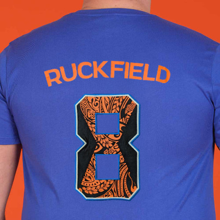 T-SHIRT MANCHES COURTES RUCKFIELD BLEU