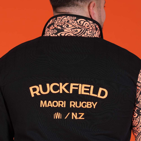POLO MANCHES LONGUES RUCKFIELD NOIR