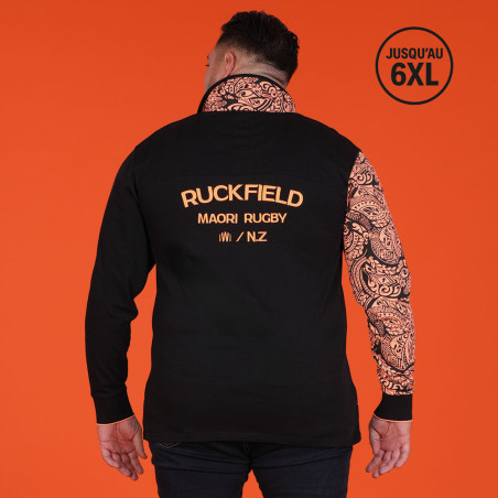 POLO MANCHES LONGUES RUCKFIELD NOIR