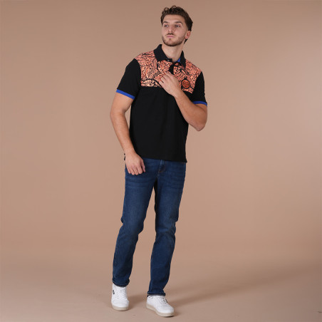 POLO MANCHES COURTES RUCKFIELD NOIR