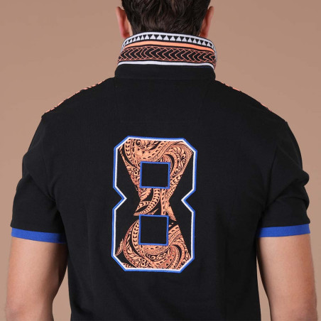 POLO MANCHES COURTES RUCKFIELD NOIR