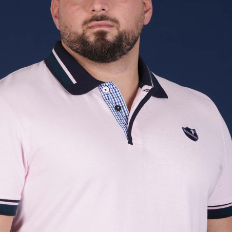 POLO MANCHES COURTES RUCKFIELD ROSE