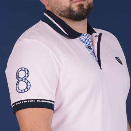 POLO MANCHES COURTES RUCKFIELD ROSE