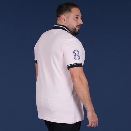 POLO MANCHES COURTES RUCKFIELD ROSE