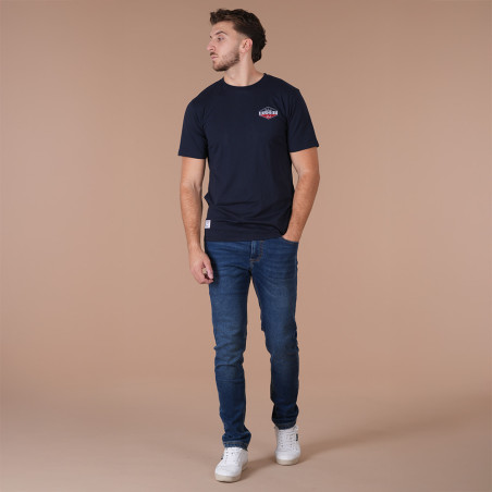 T-SHIRT MANCHES COURTES RUCKFIELD BLEU MARINE