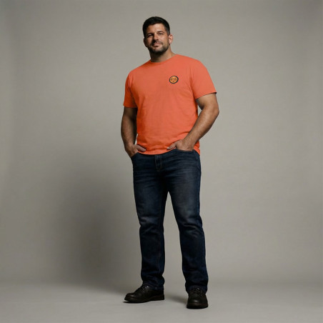 T-SHIRT MANCHES COURTES RUCKFIELD Orange vif
