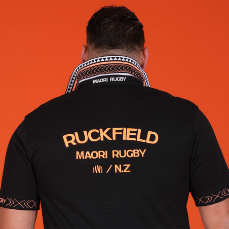 POLO MANCHES COURTES RUCKFIELD NOIR
