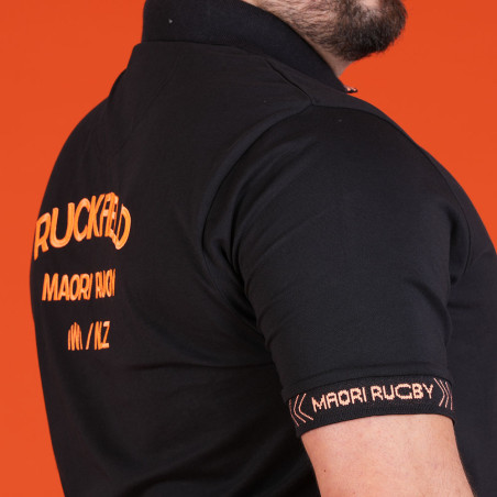 POLO MANCHES COURTES RUCKFIELD NOIR