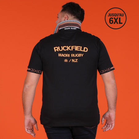 POLO MANCHES COURTES RUCKFIELD NOIR