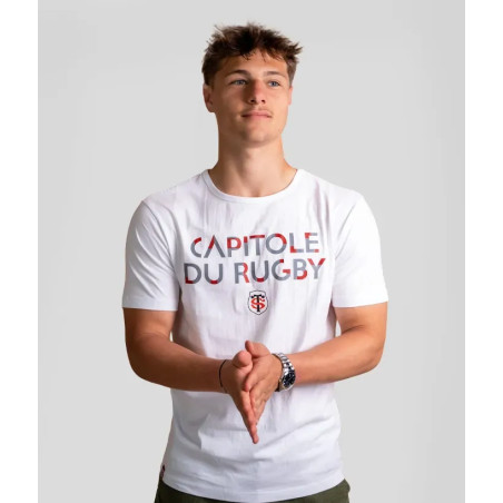 T-Shirt Capitole du Rugby Stade Toulousain Blanc