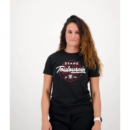 T-Shirt Femme Shield Stade Toulousain Noir