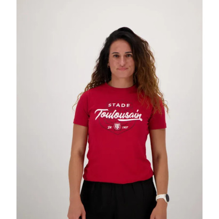 T-Shirt Femme Shield Stade Toulousain Rouge